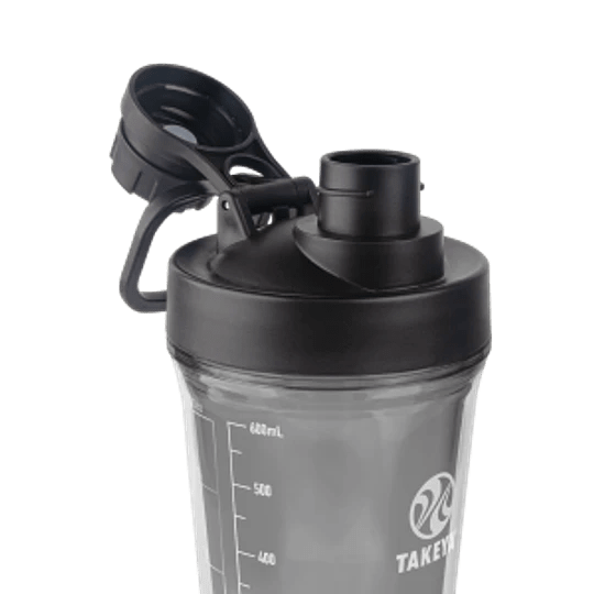 Botella Takeya protein shaker tritan 709ml Negra