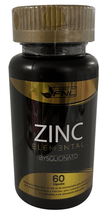 Zinc elemental (Bisglicinato) 60 cápuslas FNL