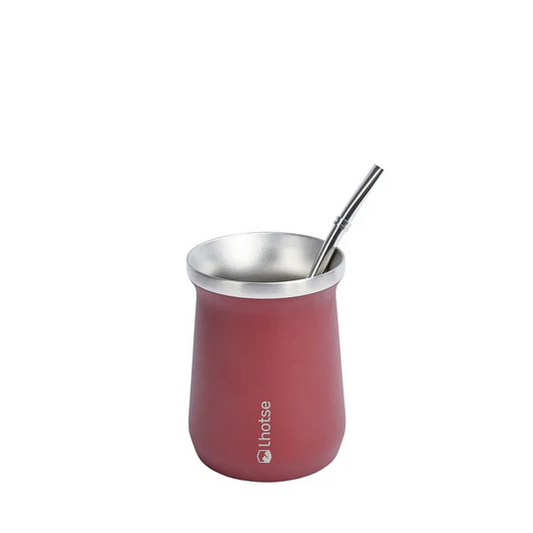 Mate Acero Inoxidable con Bombilla Lhotse Red