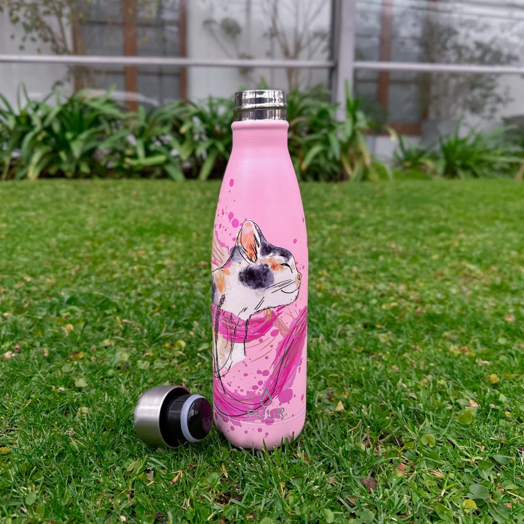 Botella Térmica Puur Bottle Cat Pink 500 m