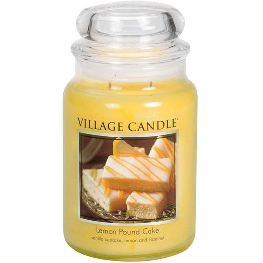 VELA GRANDE 602 GRS VILLAGE CANDLES LEMON POUND CAKE