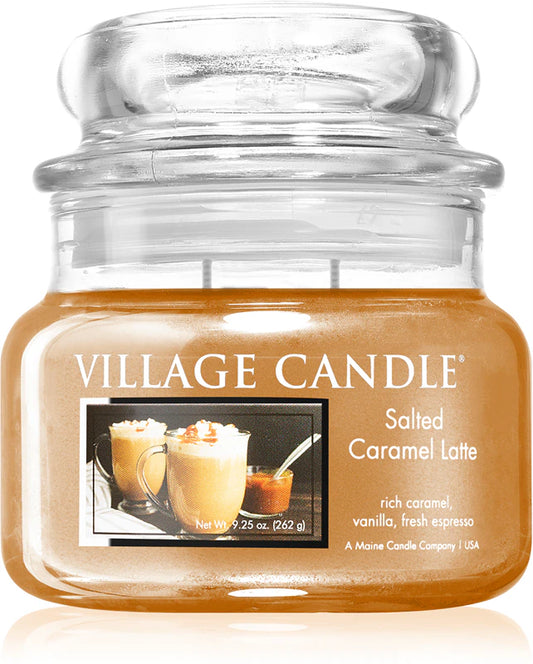 VELA PEQUEÑA 262 GRS VILLAGE CANDLE SALTED CARAMEL LATTE