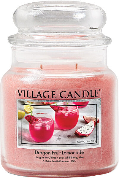 VELA MEDIANA 396 GRS VILLAGE CANDLE DRAGON FRUIT LEMONADE